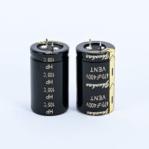 High frequency low resistance long life plug-in aluminum electrolytic capacitor