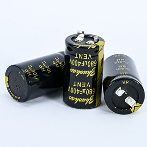 High frequency low resistance high voltage plug-in patch aluminum electrolysis