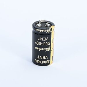 High frequency low resistance plug-in aluminum electrolytic capacitor