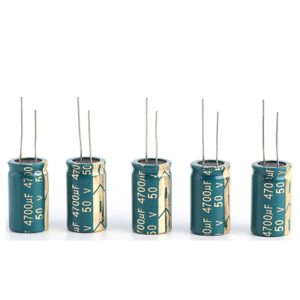 High frequency and low resistance electrolytic capacitor production
