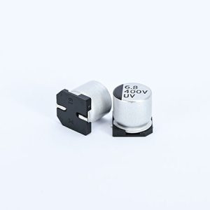 Long life plug-in 4.7 UF400V patch aluminum electrolytic capacitor